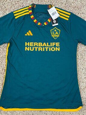 Adidas LA GALAXY 23/24 Women’s Authentic Away Jersey HU1410, Size Large (New)